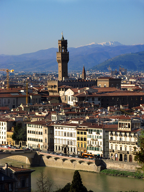 Palazzo Vecchio and mountains5767