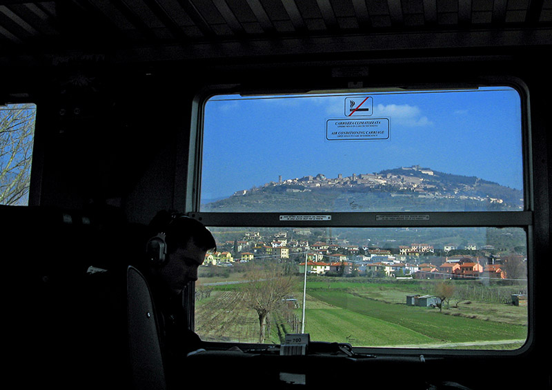 View of Cortona from the train6180