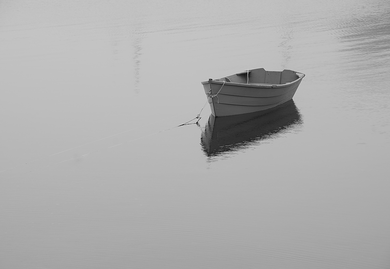 Boat in fog