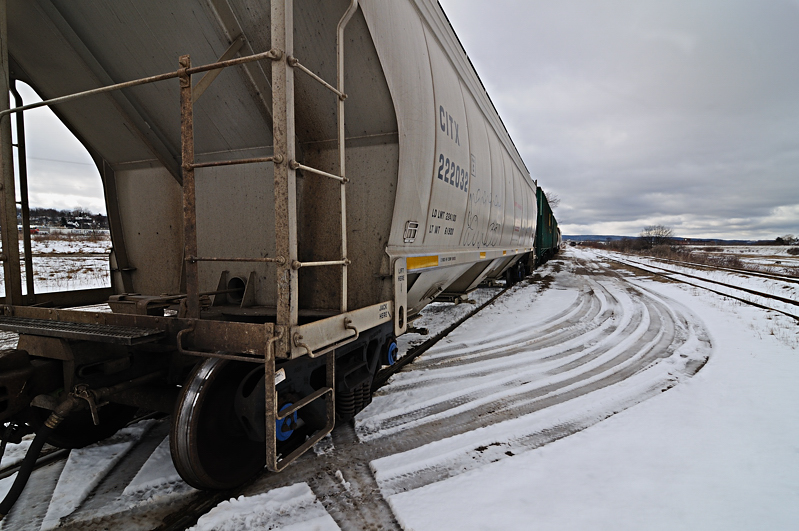 On the siding