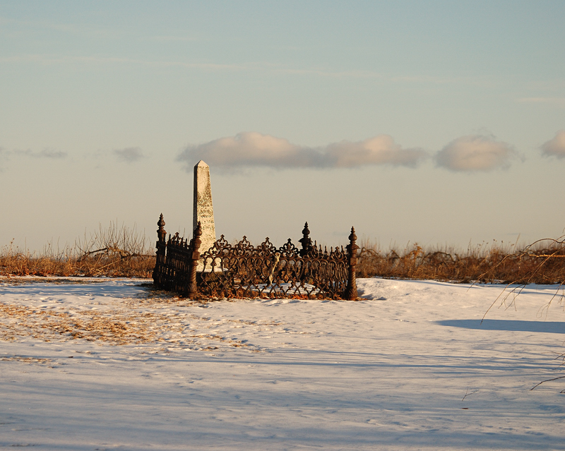 Lonely hilltop grave