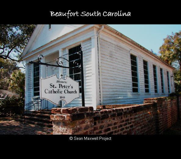 Historic St. Peters Catholic Church in Beaufort South Carolina