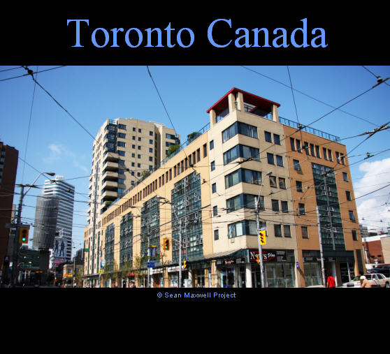 Toronto Canada Street Car Wires above street
