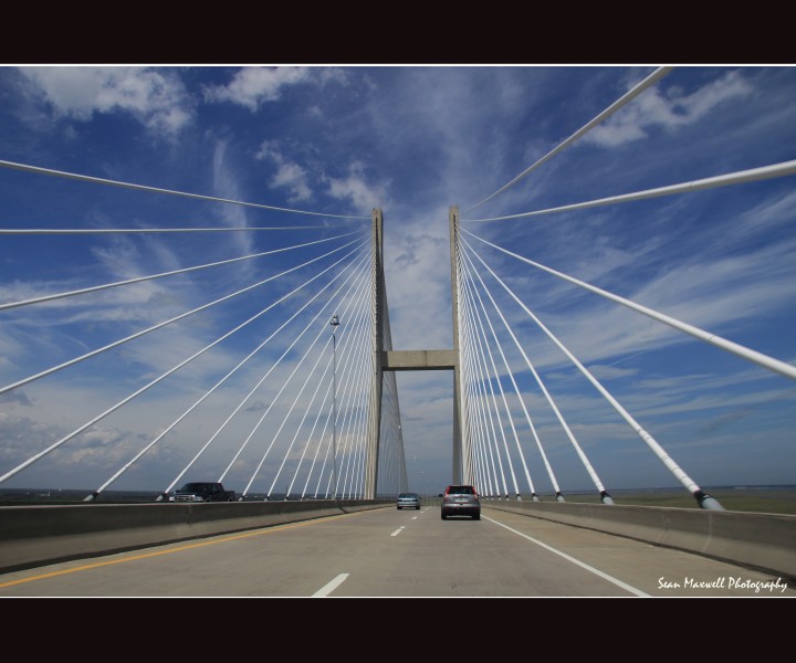 Bridge to/from St. Simons Island by Brunswick Georgia, U.S.