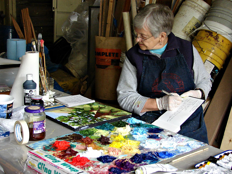 Millie at work