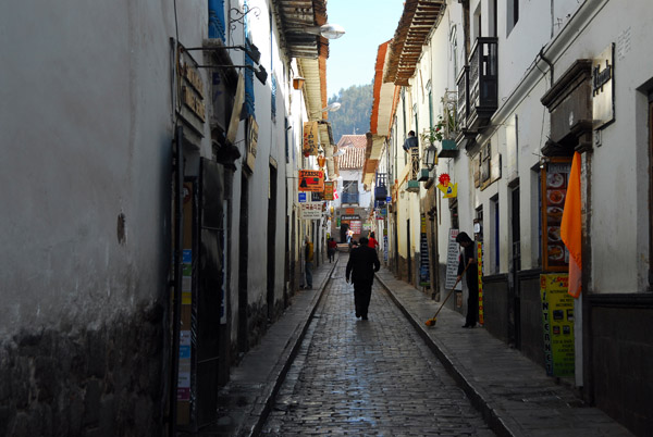 A narrow alley in Cusco's old town