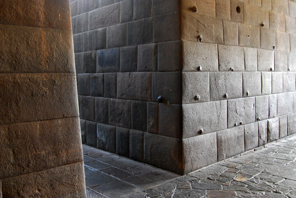 Inca chambers from Qorikancha inside Santo Domingo