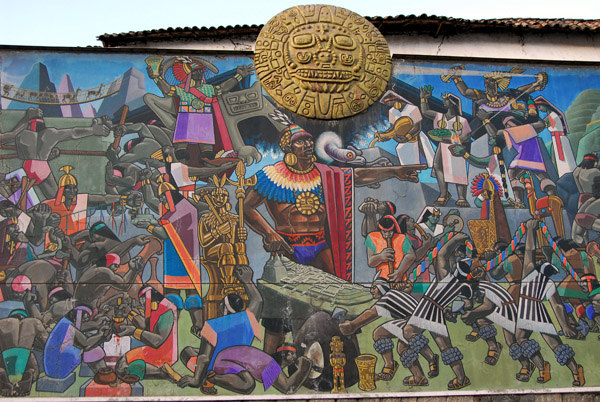 Historical Mural, Av. El Sol, Cusco