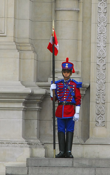 Presidential guard, Palacio del Gobierno, Lima
