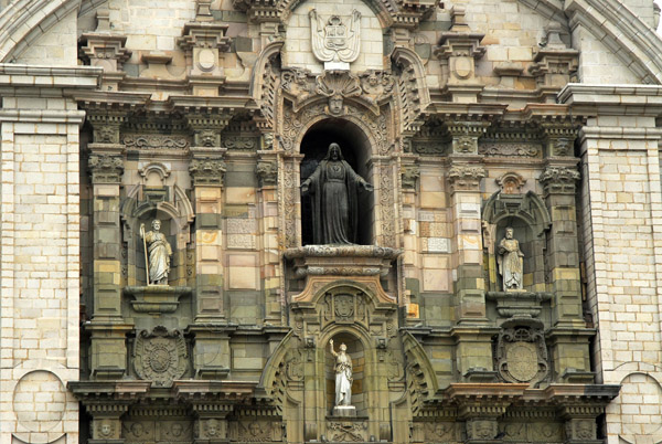 Facade detail, Catedral de Lima