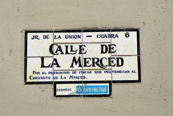 Calle de la Merced, Jr. de la Union, Lima