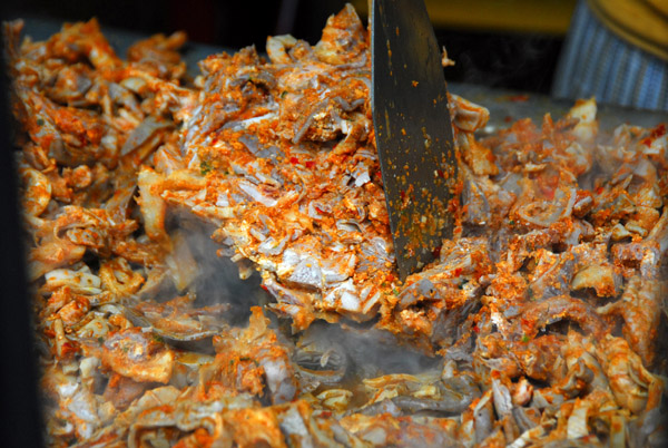 Rachi - grilled beef tripe (stomach) - Peruvian delicacy