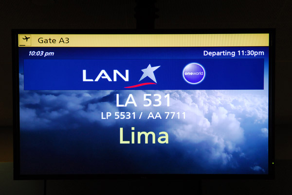 LAN Chile flight LA531 JFK-LIM
