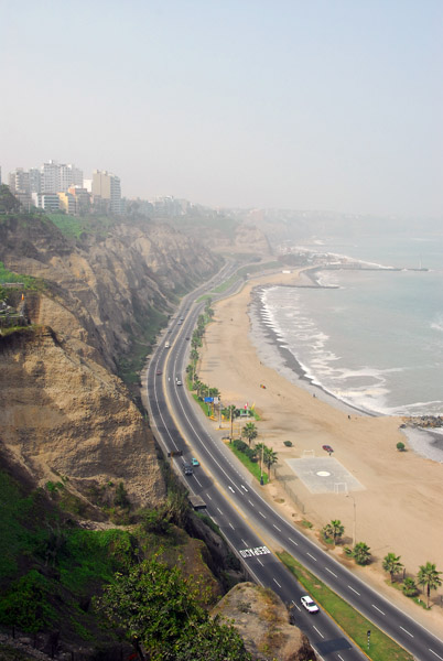 Beaches along the coast of Lima