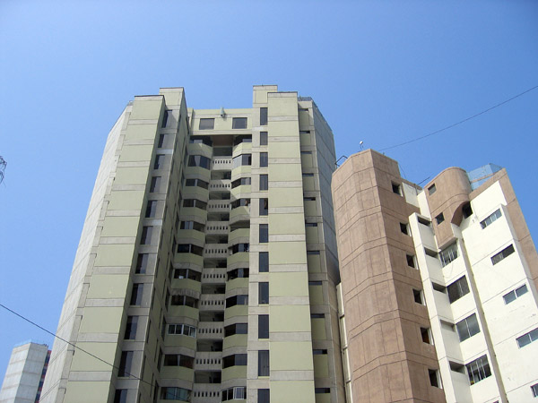 Modern apartment towers along the Malecon, Miraflores