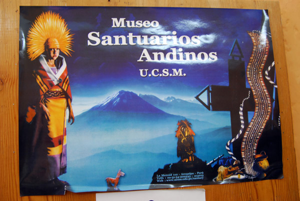 Santury Museum with mummy of an Inca child sacrifice found at the summit of Nevado Ampato