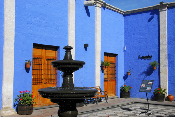 L. Paulet, blue courtyard, Old Town Arequipa