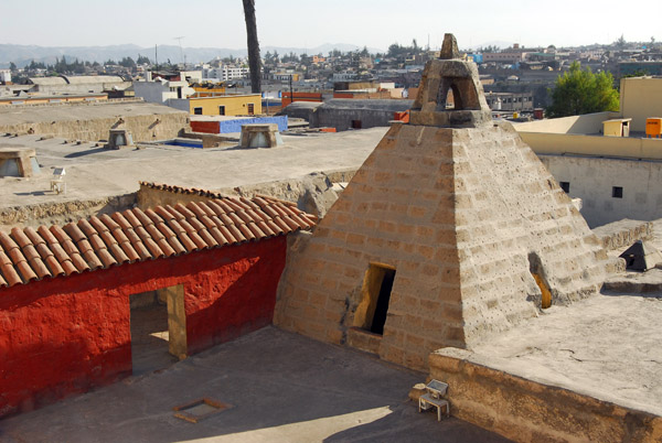 Pyramid shaped roof of a kitchen, Santa Catalina monastery