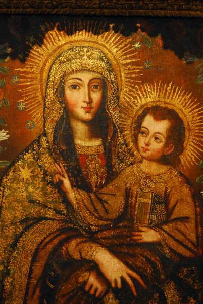 Virgin with Child, Cusco School, 18th C.