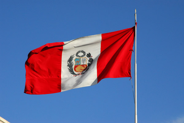 Peruvian flag, Arequipa