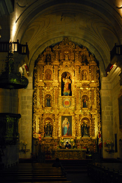 Main altar, Iglesia de la Compaa, Arequipa