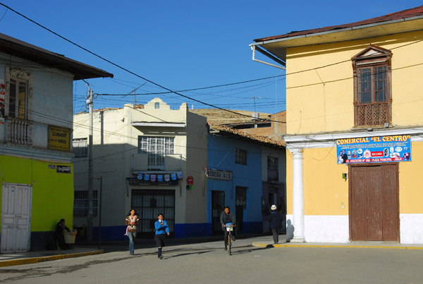SW corner, Plaza de Armas, Jauja