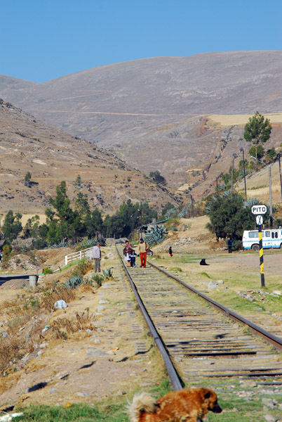 Railroad leading out of Jauja