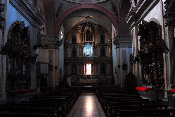 Interior of the church of Santa Rosa de Ocopa