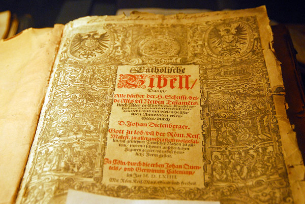 German language Bible, Library of Santa Rosa de Ocopa