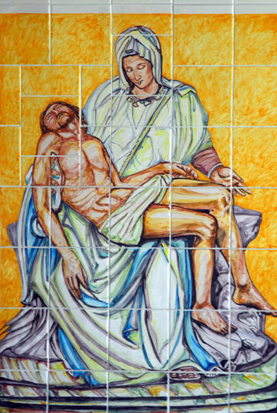 Pieta in the shrine at the viewpoint
