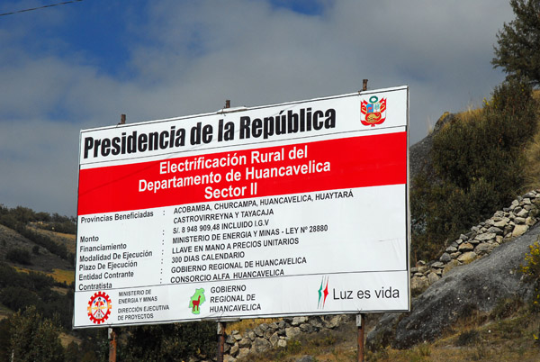 Rural Electrification of the Department of Huancavelica