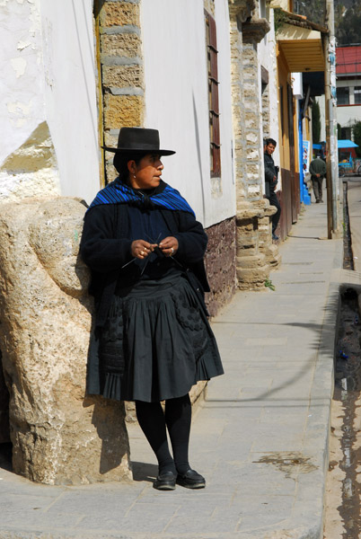 Smartly dressed Indian woman, Huancavelica
