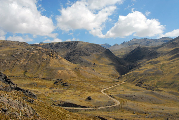 The main road south of Huancavelia