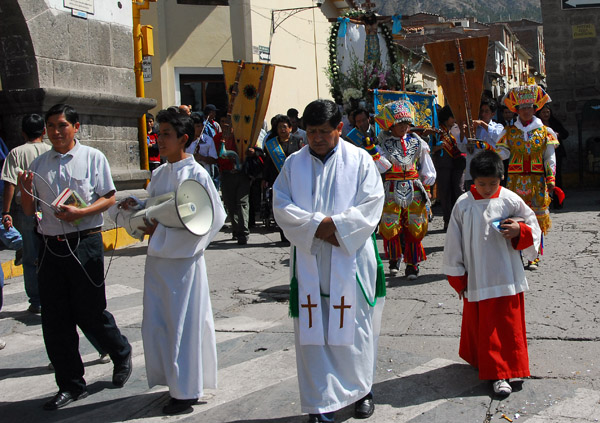 Religious procession, Plaza de Armas, Ayacucho
