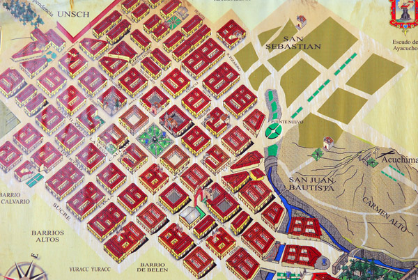 Tourist map of Ayacucho