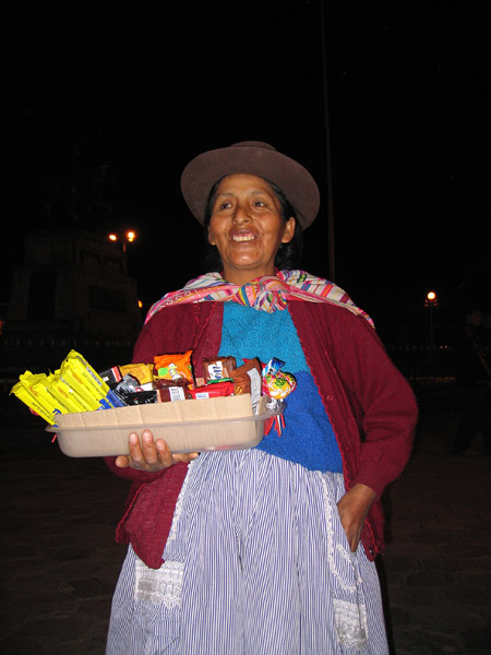 Vendor, Plaza de Armas, Ayacucho