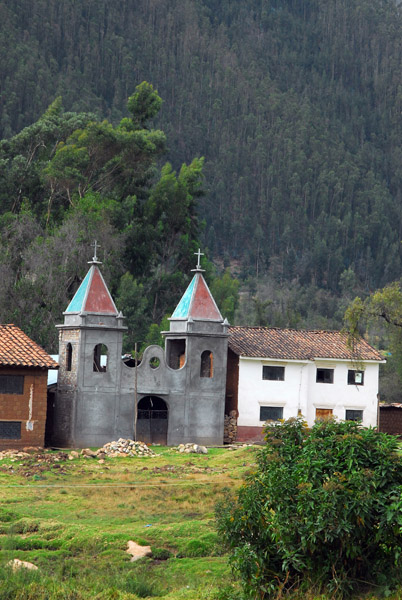 Church under construction east of Chincheros