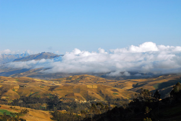 Some low clouds over the Andes