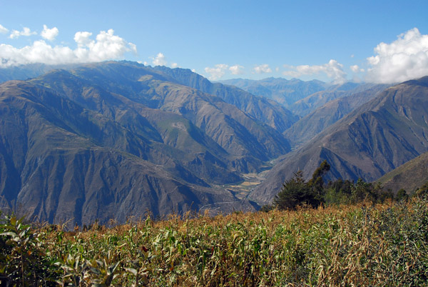 High above the Rio Apurimac valley