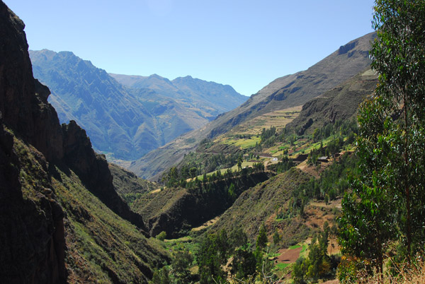 Road descending into the Sacred Valley