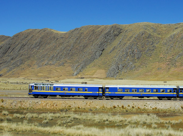 Tail end observation car, Peru Rail Puno-Cusco