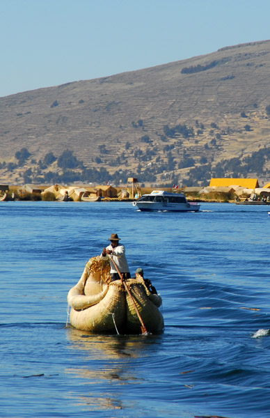 A reed boat on Lake Titcaca