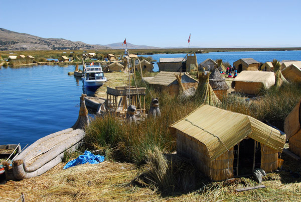 View from the observation tower, Uros Islands