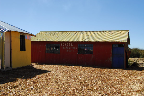 Elementary school, Uros Islands, Lake Titicaca
