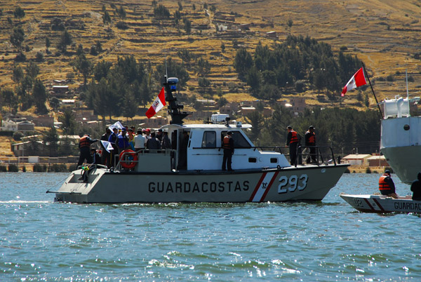 Small Peruvian coast guard (Guardacostas) patrol boat #293, Lake Titicaca