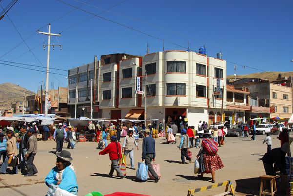 The edge of Puno's large weekly market