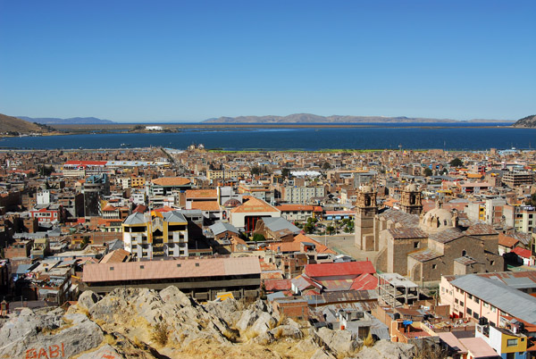 View east over Puno from Huajsapata Park