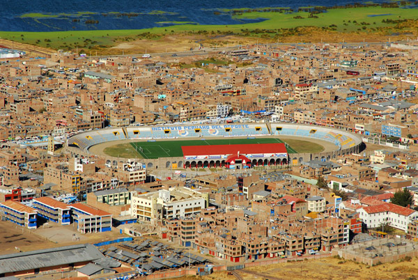 Puno stadium from Cerro Asogini
