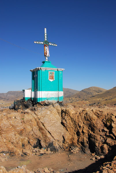 Shrine on the summit of Cerro Asogini