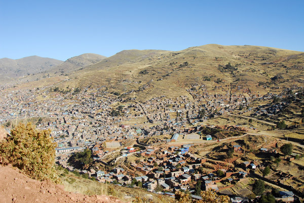 View southwest from the Cerro Asogini road